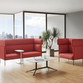 Max Three Seater Modern Office Fabric Acoustic High Back Sofa Booth - Gavisco Office Furniture